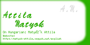 attila matyok business card